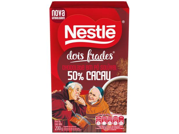 Chocolate em Pó 50% Cacau Nestlé Dois Frades - 200g Menor preço em Chocolate em Pó 50% Cacau Nestlé Dois Frades - 200g