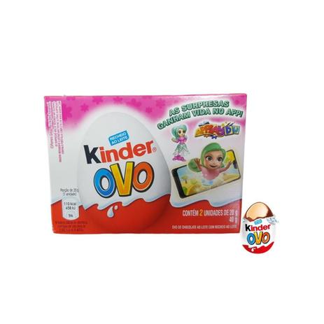 Chocolate Kinder Ovo 2 unidades 20g Menor preço em Chocolate Kinder Ovo 2 unidades 20g