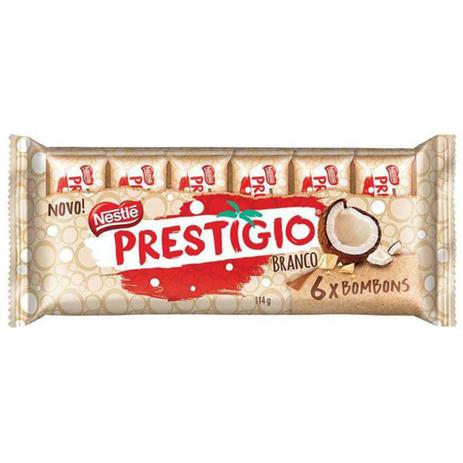 Chocolate Prestígio Branco c/6 - Nestlé Menor preço em Chocolate Prestígio Branco c/6 - Nestlé