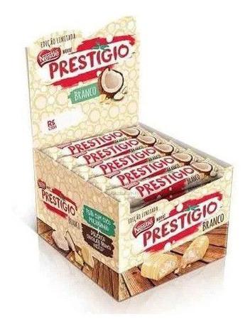 Chocolate Prestigio Branco Caixa C/30unid 33g - Nestlé Menor preço em Chocolate Prestigio Branco Caixa C/30unid 33g - Nestlé