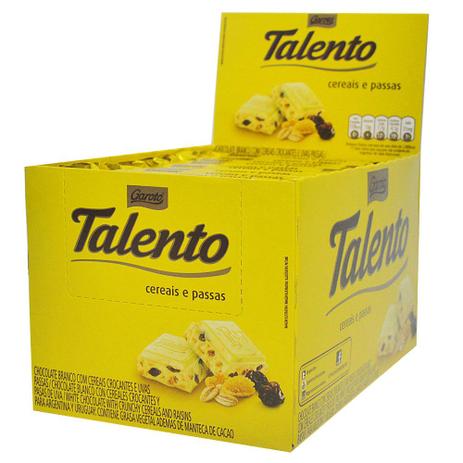 Chocolate Talento Branco Passas 12X90g - Garoto é boa?