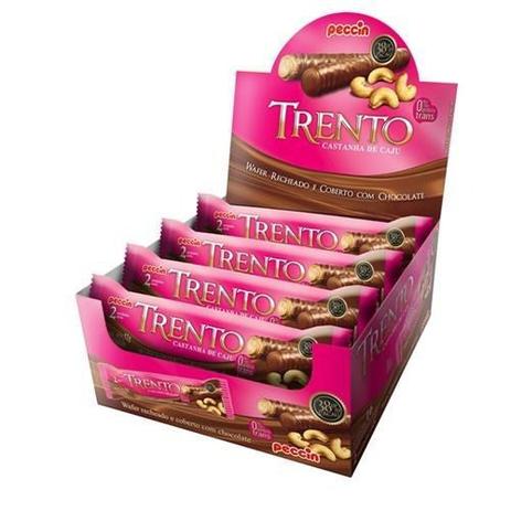 Chocolate Trento Castanha de Caju C/16 - Trento - Peccin Menor preço em Chocolate Trento Castanha de Caju C/16 - Trento - Peccin