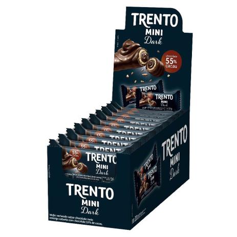 Chocolate Trento Mini Dark c/20 - Peccin Menor preço em Chocolate Trento Mini Dark c/20 - Peccin