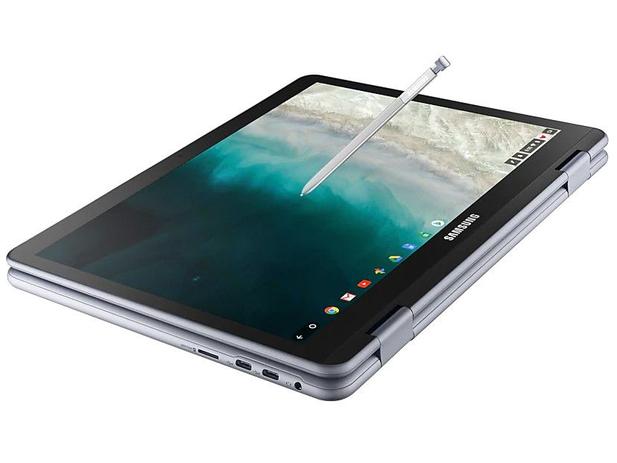 Chromebook Plus 2 em 1 Samsung XE521QAB-AD1BR - Intel Celeron 4GB 32GB Touch Screen 12,2” Full HD