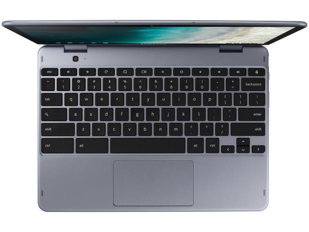 Chromebook Plus 2 em 1 Samsung XE521QAB-AD1BR - Intel Celeron 4GB 32GB Touch Screen 12,2” Full HD