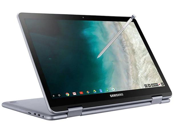 Chromebook Plus 2 em 1 Samsung XE521QAB-AD1BR - Intel Celeron 4GB 32GB Touch Screen 12,2” Full HD