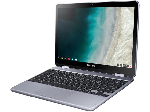 Chromebook Plus 2 em 1 Samsung XE521QAB-AD1BR - Intel Celeron 4GB 32GB Touch Screen 12,2” Full HD