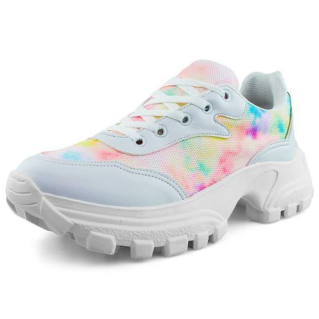 Chunky Tênis Sneakers Feminino Plataforma Dhatz Moda Blogueira Tie Dye - Tênis Feminino - Magazine Luiza