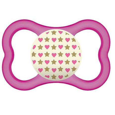 Chupeta AIR NIGHT GIRLS 06+ Meses Rosa MAM 2828 Menor preço em Chupeta AIR NIGHT GIRLS 06+ Meses Rosa MAM 2828