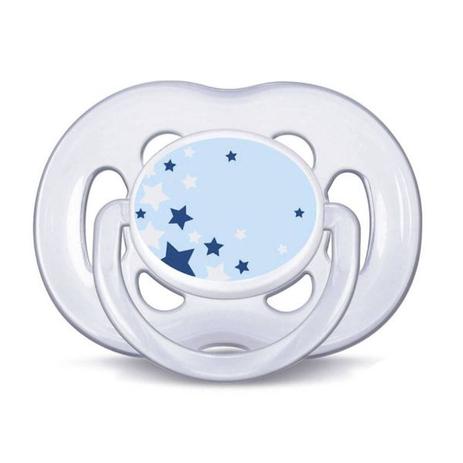 Chupeta Avent Noturna Azul 6-18m Freeflow - Philips avent Menor preço em Chupeta Avent Noturna Azul 6-18m Freeflow - Philips avent