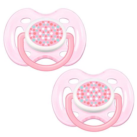 Chupeta Contemporânea FreeFlow - 0 a 6 Meses - Double Pack - Rosacom Bolinhas - Philips Avent Menor preço em Chupeta Contemporânea FreeFlow - 0 a 6 Meses - Double Pack - Rosacom Bolinhas - Philips Avent