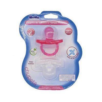 Chupeta em Silicone Bico Ortodôntico com Tampa Protetora N2 Momo Menor preço em Chupeta em Silicone Bico Ortodôntico com Tampa Protetora N2 Momo
