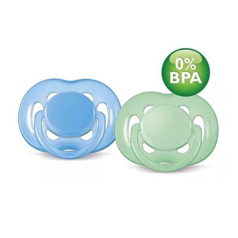Chupeta FreeFlow Dupla 6-18m Azul/Verde Philips Avent Menor preço em Chupeta FreeFlow Dupla 6-18m Azul/Verde Philips Avent