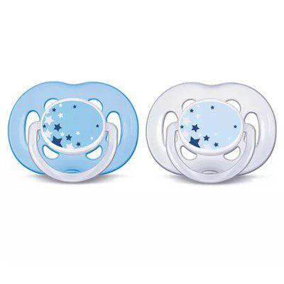 Chupeta Freeflow Noturna DuplaAzul e Transparente Avent - Avent philips Menor preço em Chupeta Freeflow Noturna DuplaAzul e Transparente Avent - Avent philips
