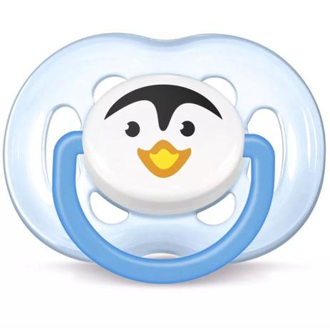 Chupeta Freeflow Pinguim Unitária Azul - Philips Avent Menor preço em Chupeta Freeflow Pinguim Unitária Azul - Philips Avent