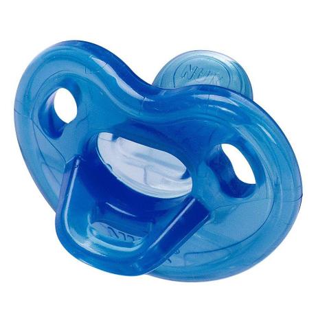 Menor preço em Chupeta Genius Soft 100 Silicone Azul Tam.1 (0 à 6 meses) NUK