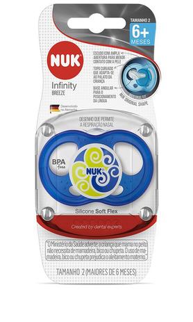 Chupeta Infinity Boy Classic s2 6+ Azul PA73222B Nuk Menor preço em Chupeta Infinity Boy Classic s2 6+ Azul PA73222B Nuk
