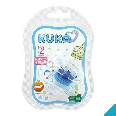 Chupeta Kuka Premium Color Bico Ortodôntico N2 Azul 2811 Menor preço em Chupeta Kuka Premium Color Bico Ortodôntico N2 Azul 2811