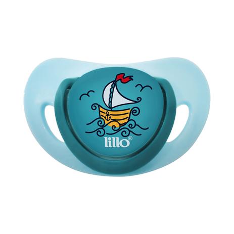 Menor preço em Chupeta lillo elegancy orto silicone - tam1 azul