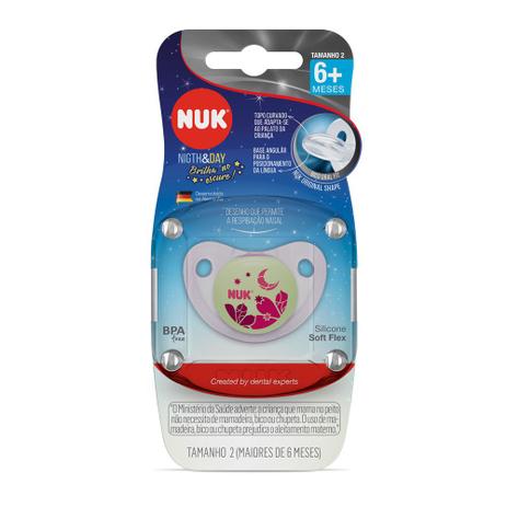 Chupeta - Night e Day - Girl - Fase 2 - Rosa - NUK Menor preço em Chupeta - Night e Day - Girl - Fase 2 - Rosa - NUK