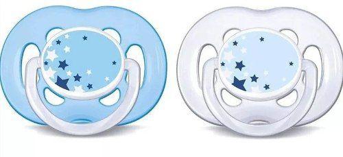 Chupeta Philips Avent 6-18 Meses Freeflow Noturna Azul Menor preço em Chupeta Philips Avent 6-18 Meses Freeflow Noturna Azul