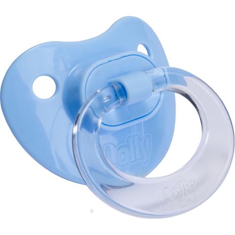 Chupeta Silicone Redondo T2 Azul - Lolly baby Menor preço em Chupeta Silicone Redondo T2 Azul - Lolly baby
