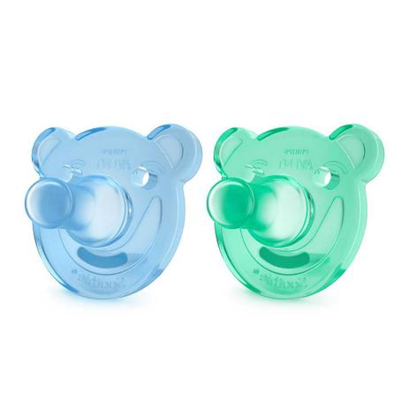 Chupeta Soothie Meninos Azul e Verde Avent - 2 unidades - Philips Menor preço em Chupeta Soothie Meninos Azul e Verde Avent - 2 unidades - Philips