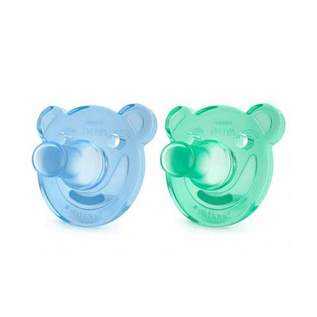 Chupeta Soothie Ursinho C\ 02 UND Menino 0-3M - Philips Avent Menor preço em Chupeta Soothie Ursinho C\ 02 UND Menino 0-3M - Philips Avent