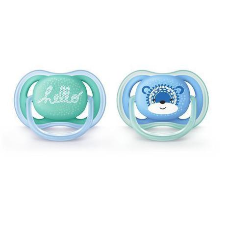 Chupeta Ultra Air Dupla Decorada 06 a 18 Meses Menino - Philips Avent - Philips-avent Menor preço em Chupeta Ultra Air Dupla Decorada 06 a 18 Meses Menino - Philips Avent - Philips-avent