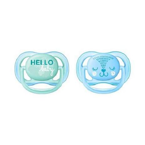 Chupeta ULTRA AIR Dupla Lisa 0-06 Meses Decorada Menino Philips AVENT SCF342/20 Menor preço em Chupeta ULTRA AIR Dupla Lisa 0-06 Meses Decorada Menino Philips AVENT SCF342/20