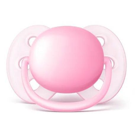 Chupeta ULTRA SOFT Lisa 0-6M Menina Philips AVENT SCF413/10 Menor preço em Chupeta ULTRA SOFT Lisa 0-6M Menina Philips AVENT SCF413/10