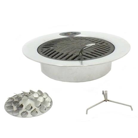 ChurrasGrill Para Fogão - Churrasqueira Portátil em Aço - Kokken Menor preço em ChurrasGrill Para Fogão - Churrasqueira Portátil em Aço - Kokken