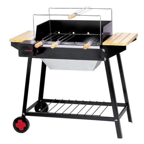 Churrasqueira a Carvão com Motor Bivolt Preta GG-100 04.01.001 Giragrill Menor preço em Churrasqueira a Carvão com Motor Bivolt Preta GG-100 04.01.001 Giragrill