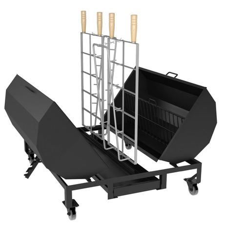 Churrasqueira a Carvão Fogo de Chão FG1000 Metávila Preto é boa?