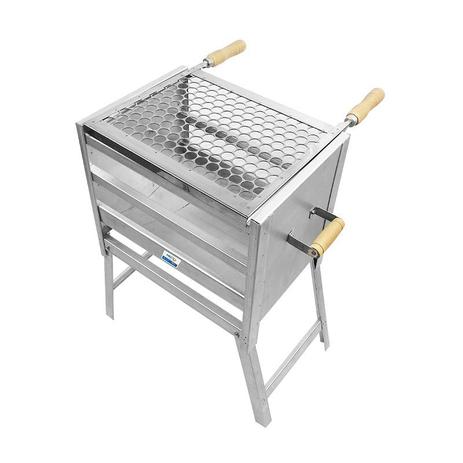 Churrasqueira Aço Galvanizado Assar Espetinho Tamanho 40x28 Mec G é boa?