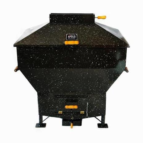 Churrasqueira Bafo A Carvão Esmaltada Kit Gás 45kg Apolo Industrial Mini Menor preço em Churrasqueira Bafo A Carvão Esmaltada Kit Gás 45kg Apolo Industrial Mini