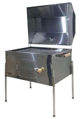 Churrasqueira Baú Inox Com Grelha Inox Burim Menor preço em Churrasqueira Baú Inox Com Grelha Inox Burim
