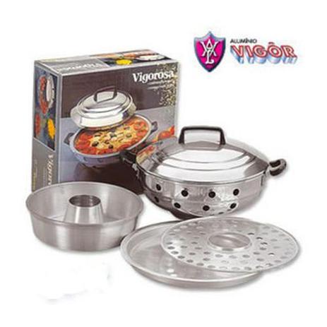 Churrasqueira De Fogão Vigorosa da Vigor, Forma para Pizza, Grelhados, Bolo e Pudim Menor preço em Churrasqueira De Fogão Vigorosa da Vigor, Forma para Pizza, Grelhados, Bolo e Pudim