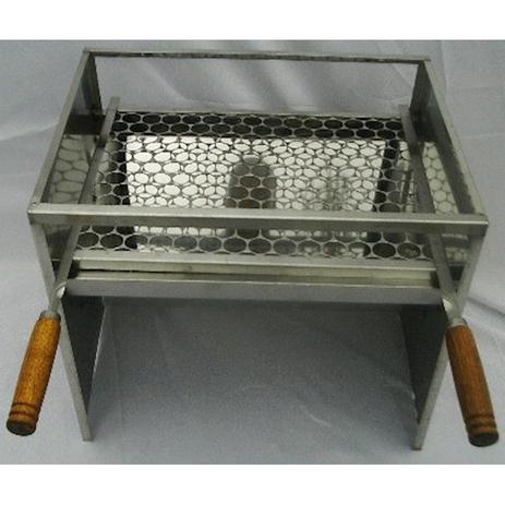 Churrasqueira de inox de mesa 50x40 grelha tela moeda - Arteinoxx é boa?