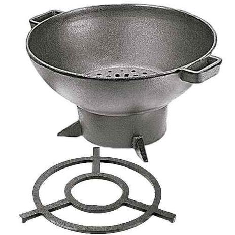 Churrasqueira E Fogareiro Redondo 32cm Com Grelha P/panela - Panela mineira Menor preço em Churrasqueira E Fogareiro Redondo 32cm Com Grelha P/panela - Panela mineira