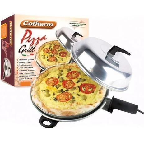 Churrasqueira e Forno Pizza Grill Elétrico 2 em 1 com Tampa e Forma Redonda 110V 127V Cotherm 1151 Menor preço em Churrasqueira e Forno Pizza Grill Elétrico 2 em 1 com Tampa e Forma Redonda 110V 127V Cotherm 1151