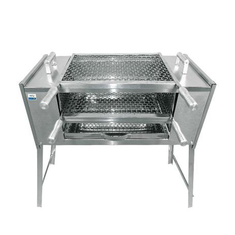 Churrasqueira Ecológica Sem Fumaça Para Apartamento Aço Inox 430 Tamanho G 80x40x90 Mec G Menor preço em Churrasqueira Ecológica Sem Fumaça Para Apartamento Aço Inox 430 Tamanho G 80x40x90 Mec G