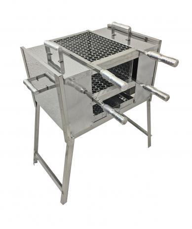 Churrasqueira Ecológica Sem Fumaça Para Apartamento Aço Inox 430 Tamanho M 55x30x80 - Play magazine Menor preço em Churrasqueira Ecológica Sem Fumaça Para Apartamento Aço Inox 430 Tamanho M 55x30x80 - Play magazine