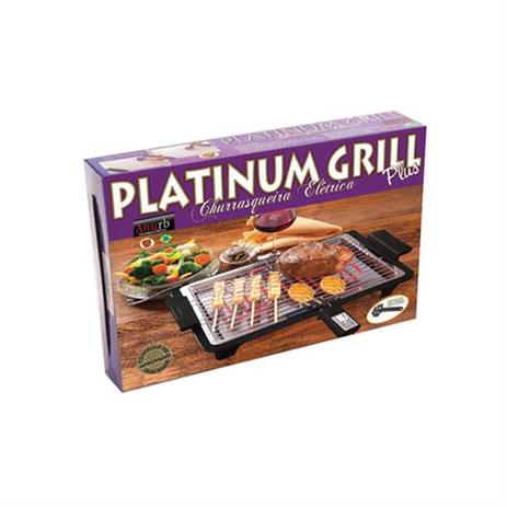 Churrasqueira Eletrica Anurb Platinum Grill Plus 127V Preto Menor preço em Churrasqueira Eletrica Anurb Platinum Grill Plus 127V Preto