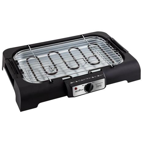 Churrasqueira Elétrica Britânia Gourmet CGB2N2 Preto, 1800W com Grelha de 45cm - 110V Menor preço em Churrasqueira Elétrica Britânia Gourmet CGB2N2 Preto, 1800W com Grelha de 45cm - 110V