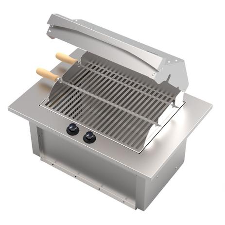 Churrasqueira Elétrica Cooktop De Embutir Inox Saro CHE C/ 2 Espetos Menor preço em Churrasqueira Elétrica Cooktop De Embutir Inox Saro CHE C/ 2 Espetos