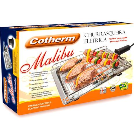 Churrasqueira Elétrica Malibu 1650W Inox - Cotherm Menor preço em Churrasqueira Elétrica Malibu 1650W Inox - Cotherm