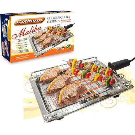 Churrasqueira Elétrica Malibu Inox 1650W - Cotherm Menor preço em Churrasqueira Elétrica Malibu Inox 1650W - Cotherm