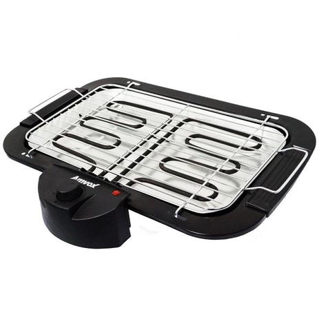 Churrasqueira Elétrica Super Grill Portátil Grelha Regulável na Altura Amvox ACH 1500 Preta Menor preço em Churrasqueira Elétrica Super Grill Portátil Grelha Regulável na Altura Amvox ACH 1500 Preta