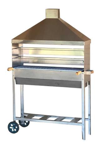 Churrasqueira Espetinho Inox 95 Com Coifa Inox e 03 Grelhas - Loja virtual lumaqmetal Menor preço em Churrasqueira Espetinho Inox 95 Com Coifa Inox e 03 Grelhas - Loja virtual lumaqmetal